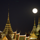 Moon rising over the Grand Palace in Bangkok, Thailand. Image: Sakchai Lalit/AP